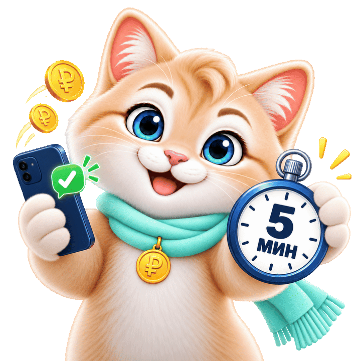 Котейка-копейка — подбор займа на карту до 100 000 ₽