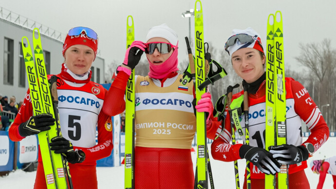 Наталья Терентьева победила в скиатлоне на чемпионате России по лыжным гонкам