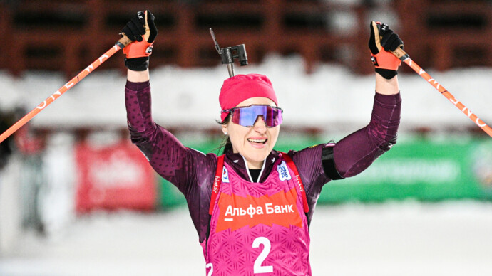 Биатлонистка Каплина выиграла гонку преследования на чемпионате России