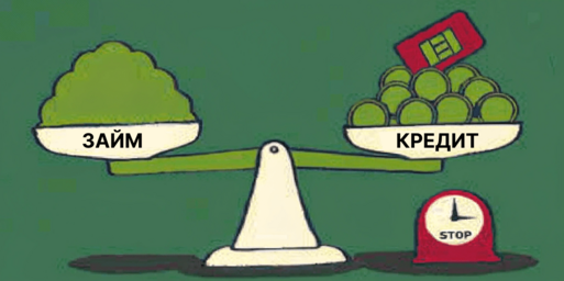 Когда заём выгоднее кредита?