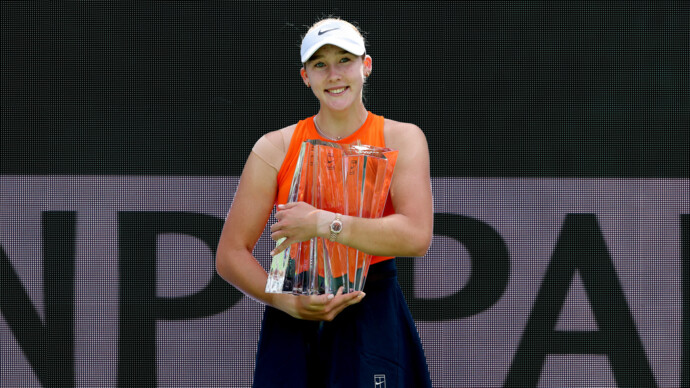 Мирра Андреева обыграла первую ракетку мира Арину Соболенко в финале турнира WTA 1000 в Индиан‑Уэллсе